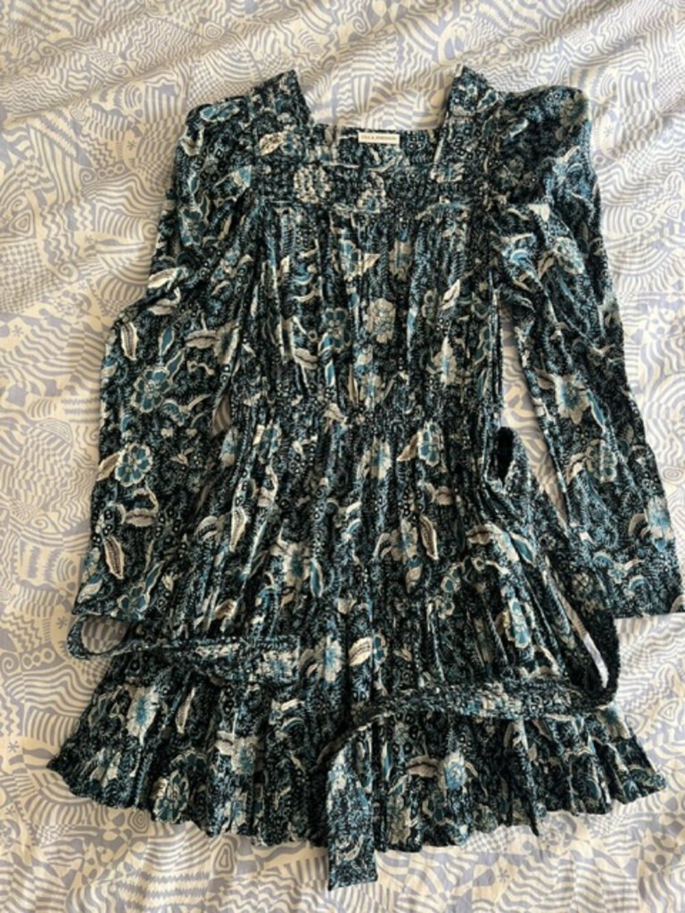 Ulla Johnson Nailah Puff Sleeved Tiered Skirt Mini Dress, SIze 6 (would fit 8)